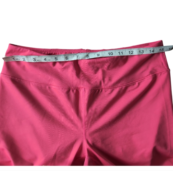 Asics Capri Cropped Bright Pink Coral Leggings size XL NWT - Picture 11 of 15